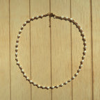 Gold Garnet Pearl - Gemstone Necklace