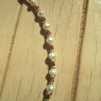 Gold Garnet Pearl - Gemstone Necklace