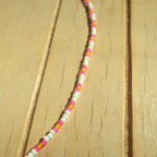 Hot Pink Stripe - Necklace