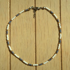 Lavender Stripe - Anklet
