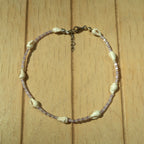 Lavender Shell - Anklet