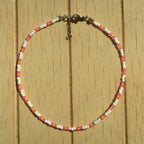 Hot Pink Stripe - Anklet