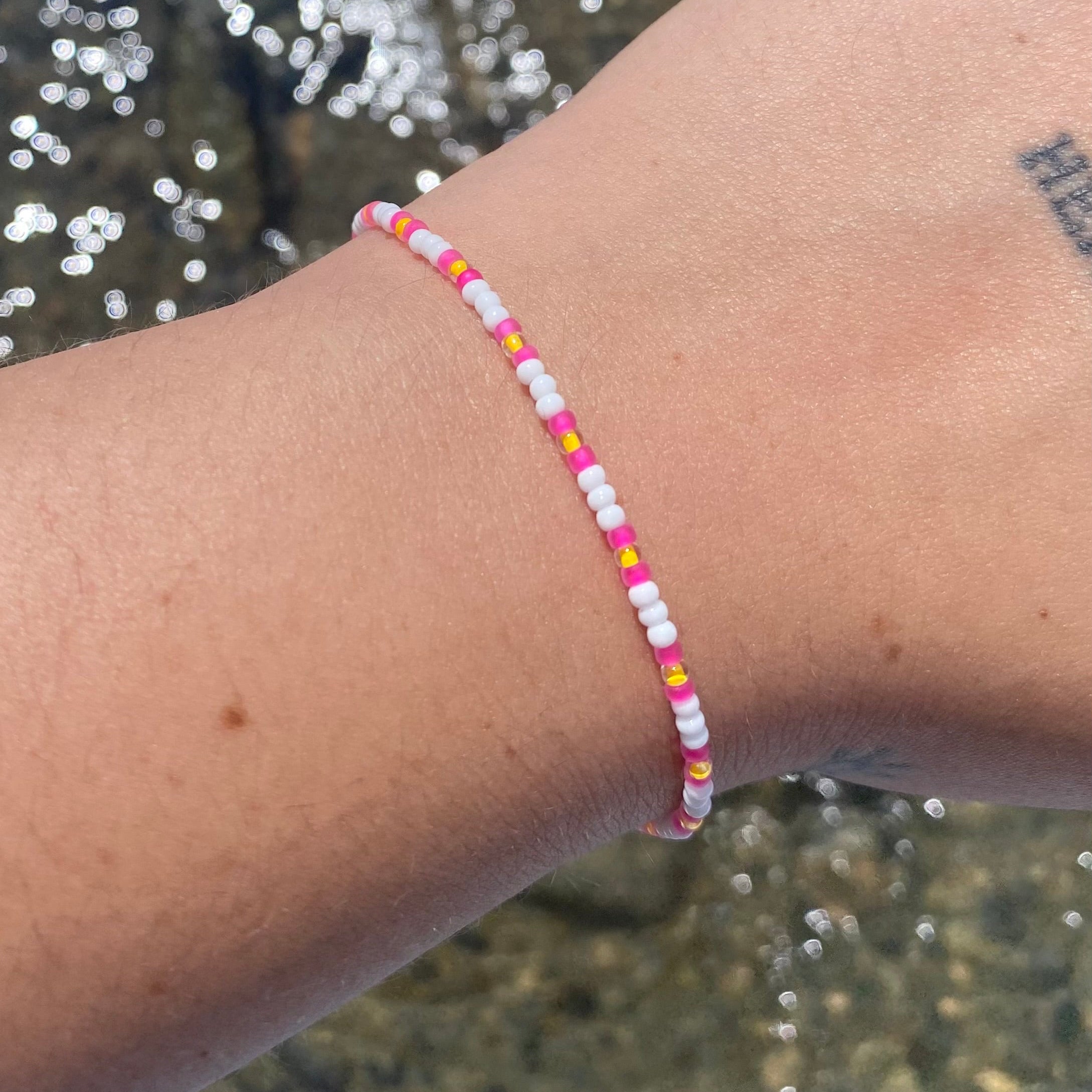 Hot Pink Stripe - Bracelet