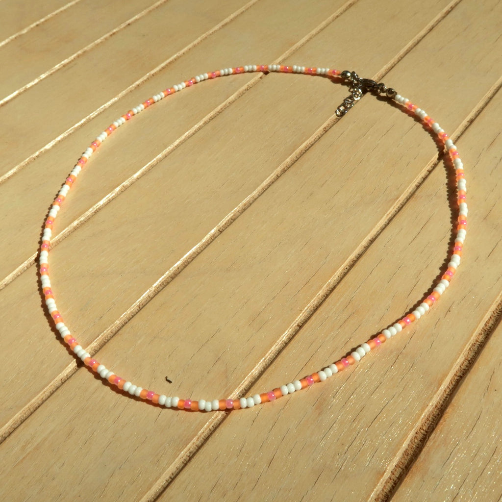 Tangerine Stripe - Necklace