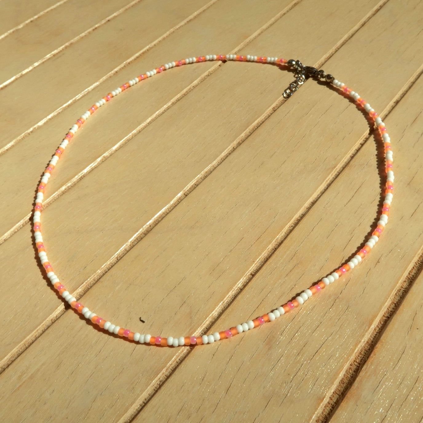 Tangerine Stripe - Necklace