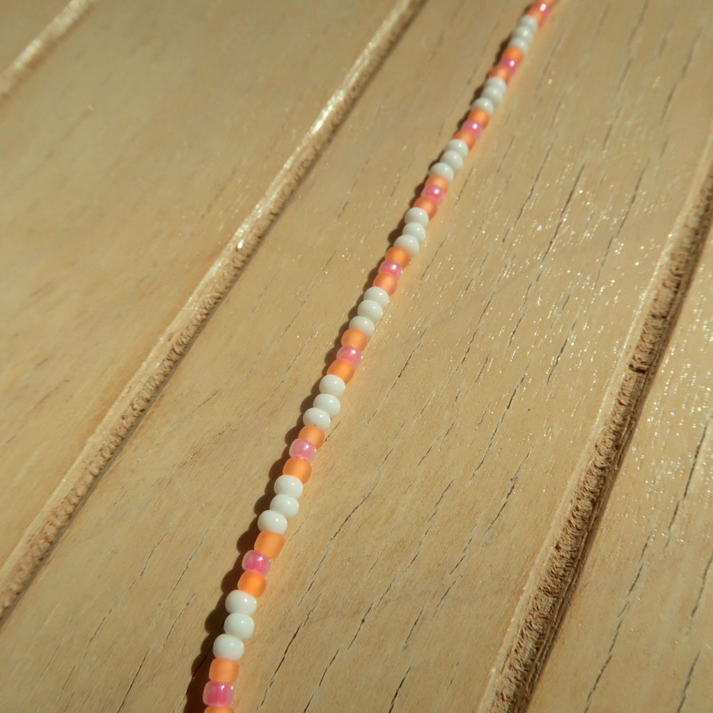 Tangerine Stripe - Necklace