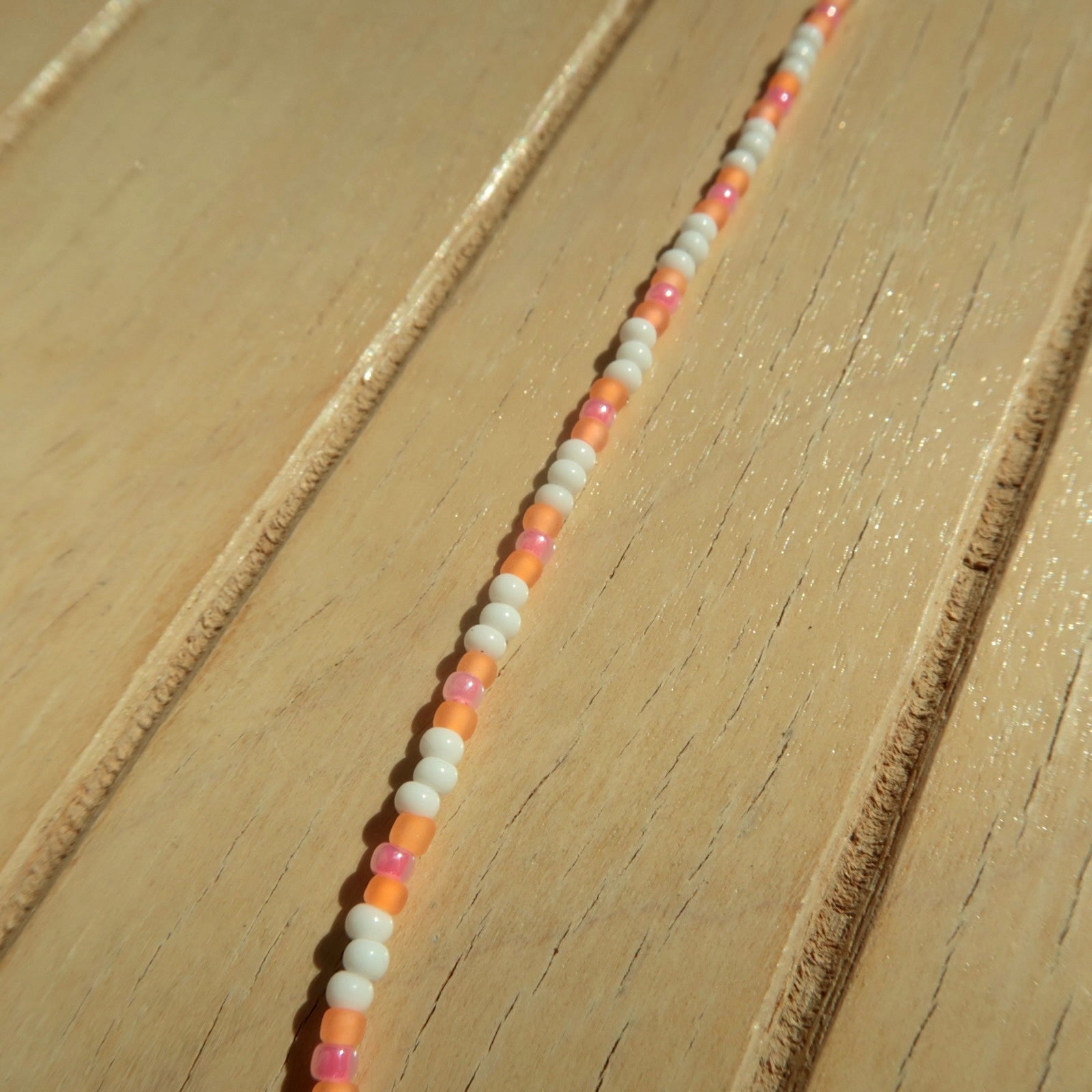Tangerine Stripe - Necklace