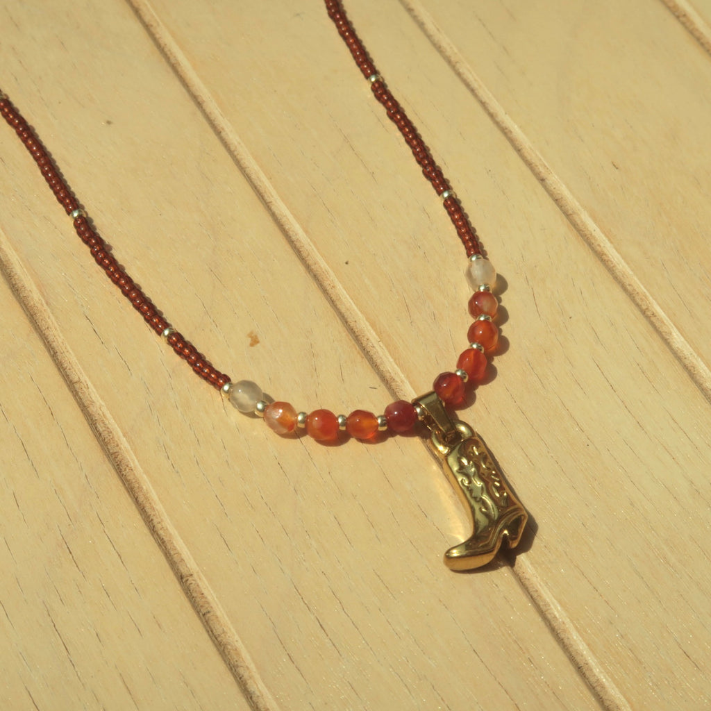 Golden Cowboy - Gemstone Necklace