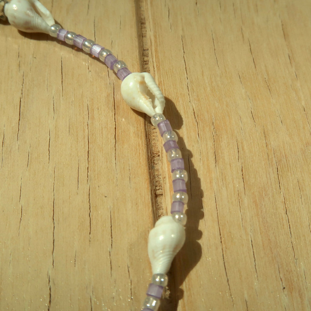 Lavender Shell - Anklet