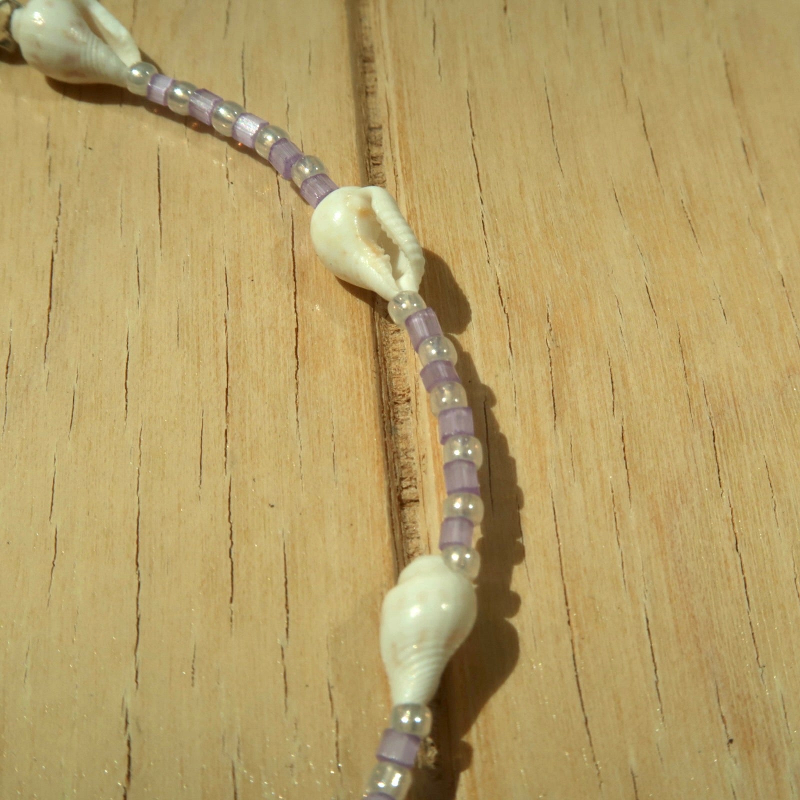 Lavender Shell - Anklet