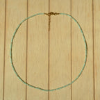 Aqua Sea Gold - Gemstone Necklace