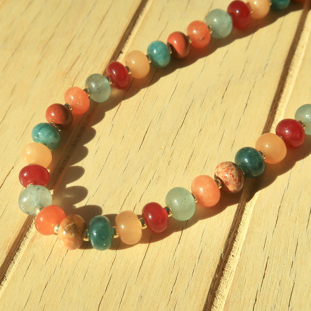 Autumn Sky - Gemstone Necklace