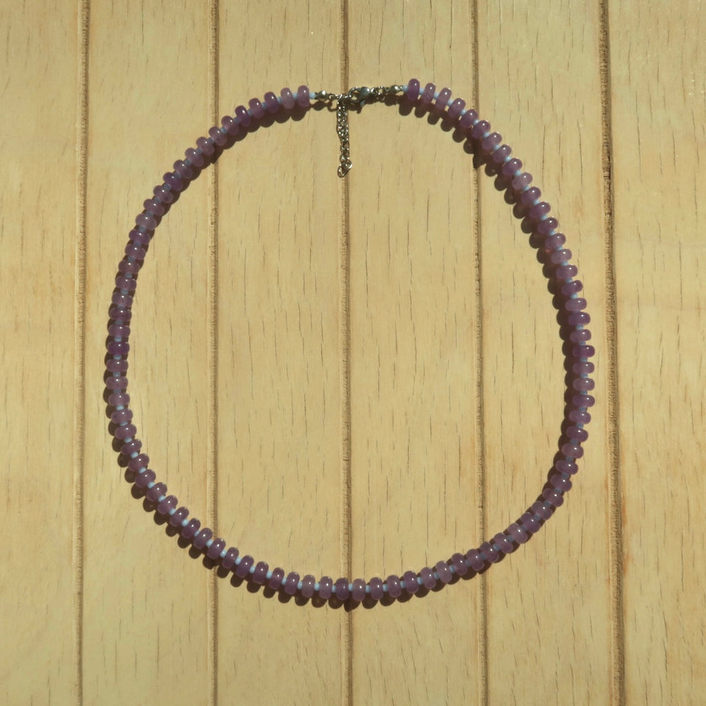 Plum - Gemstone Necklace