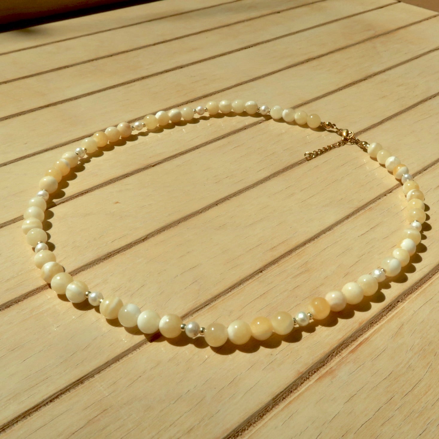 Honey Pearl - Gemstone Necklace