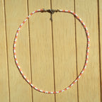 Hot Pink Stripe - Necklace