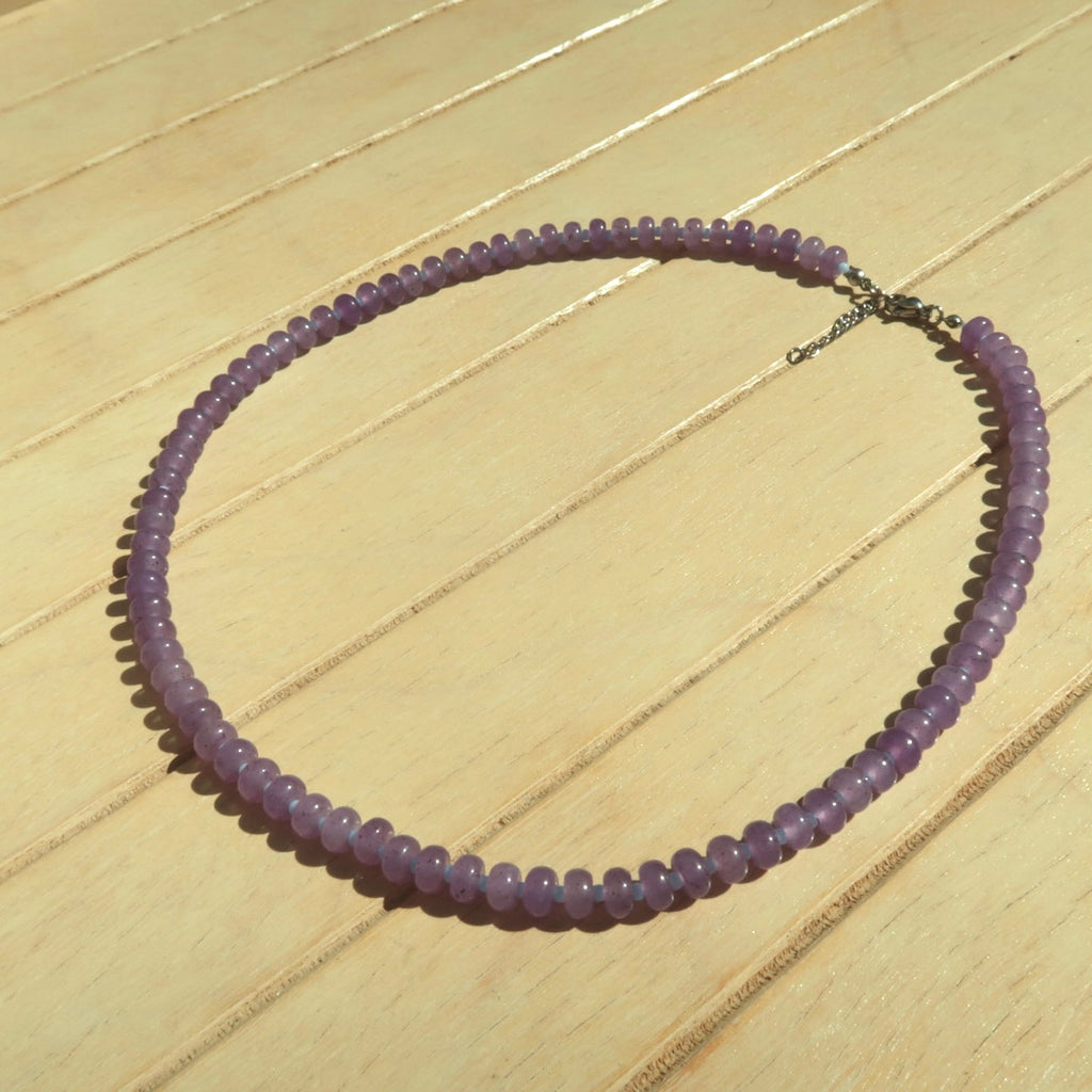 Plum - Gemstone Necklace