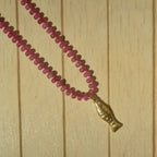Fuschia Fish - Gemstone Necklace