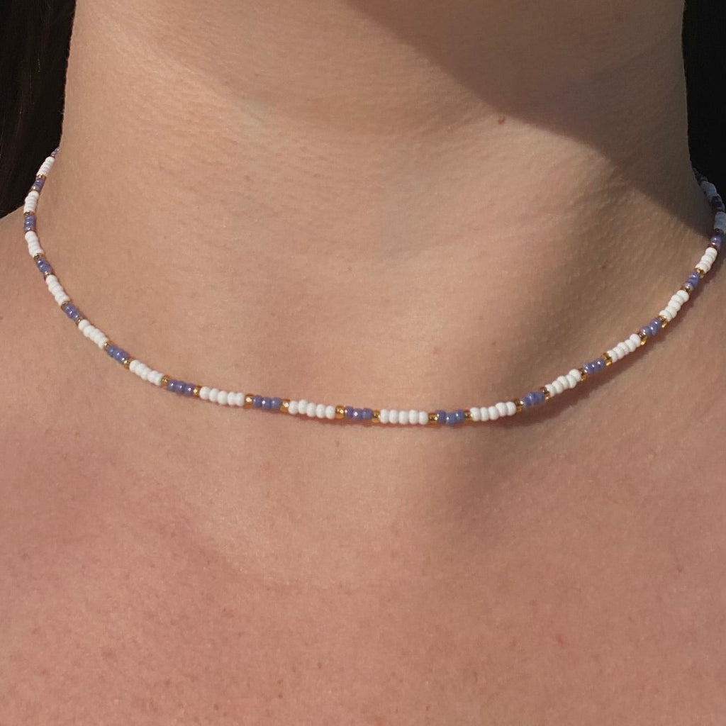 Lavender Stripe - Necklace