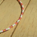 Hot Pink Stripe - Anklet
