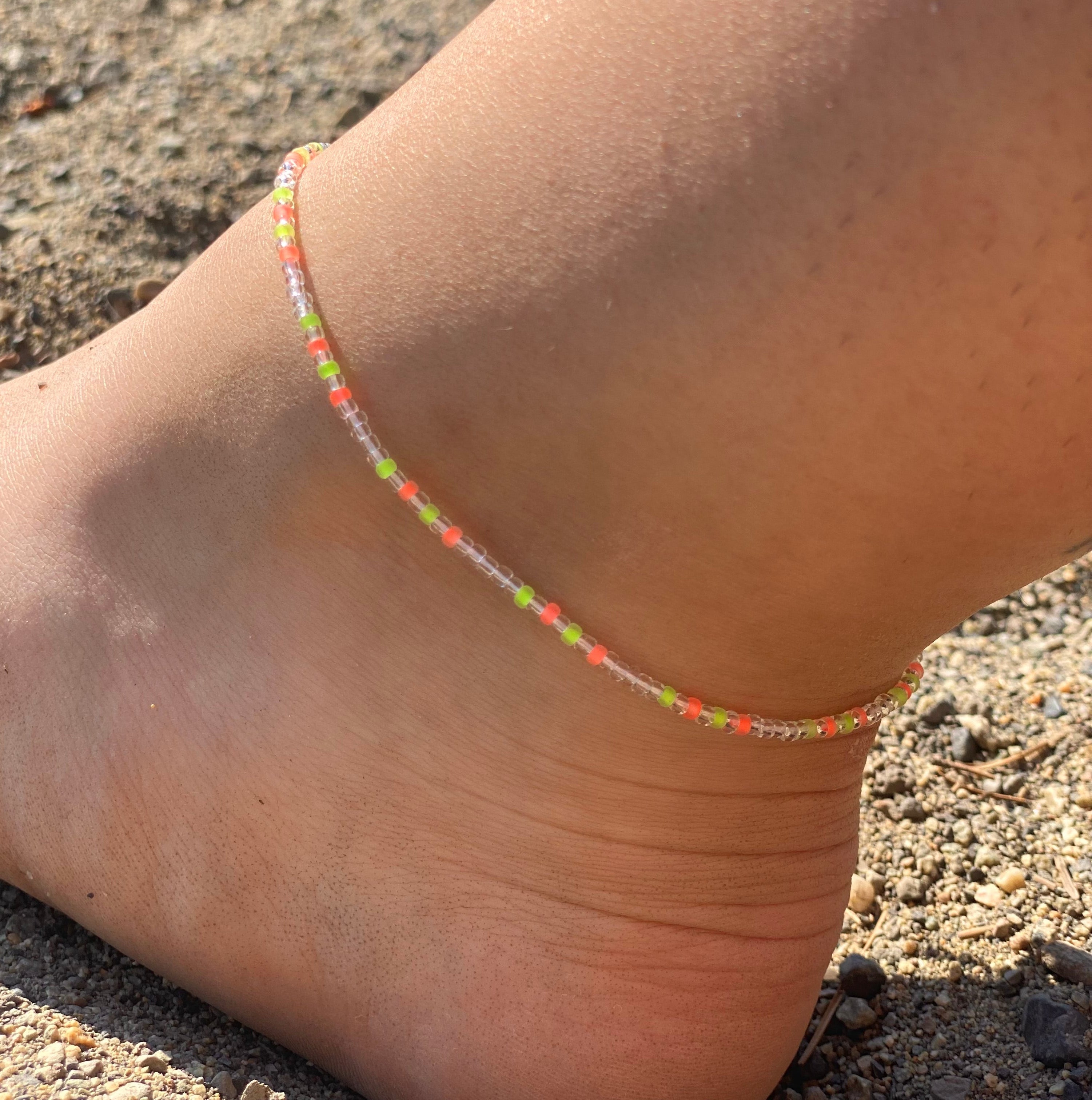 Neon Watermelon - Anklet