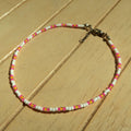 Hot Pink Stripe - Anklet