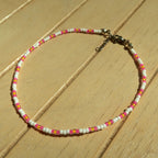 Hot Pink Stripe - Anklet