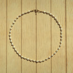 Gold Lilac Pearl- Gemstone Necklace
