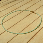 Aqua Sea Gold - Gemstone Necklace