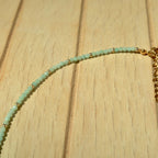 Aqua Sea Gold - Gemstone Necklace