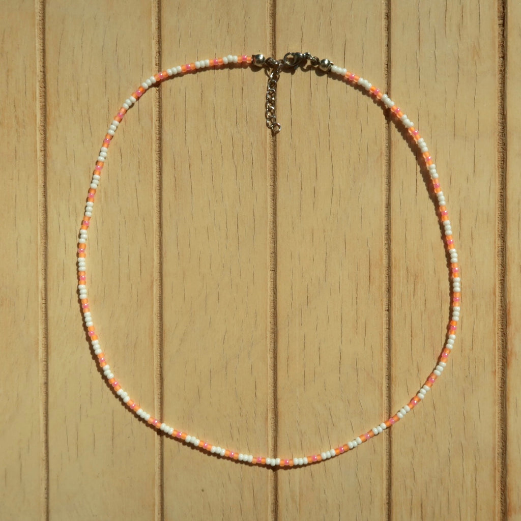 Tangerine Stripe - Necklace