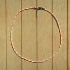 Tangerine Stripe - Necklace