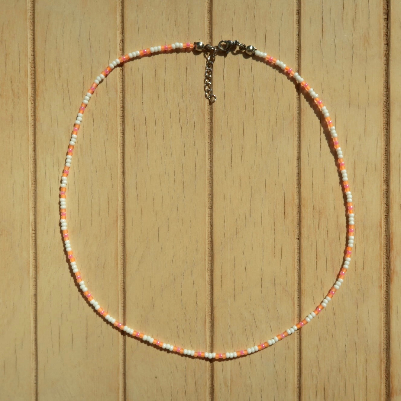 Tangerine Stripe - Necklace