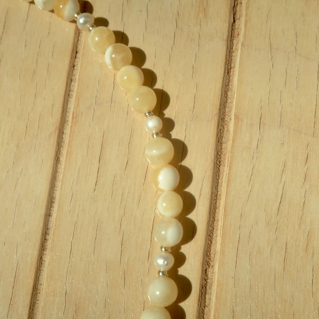 Honey Pearl - Gemstone Necklace