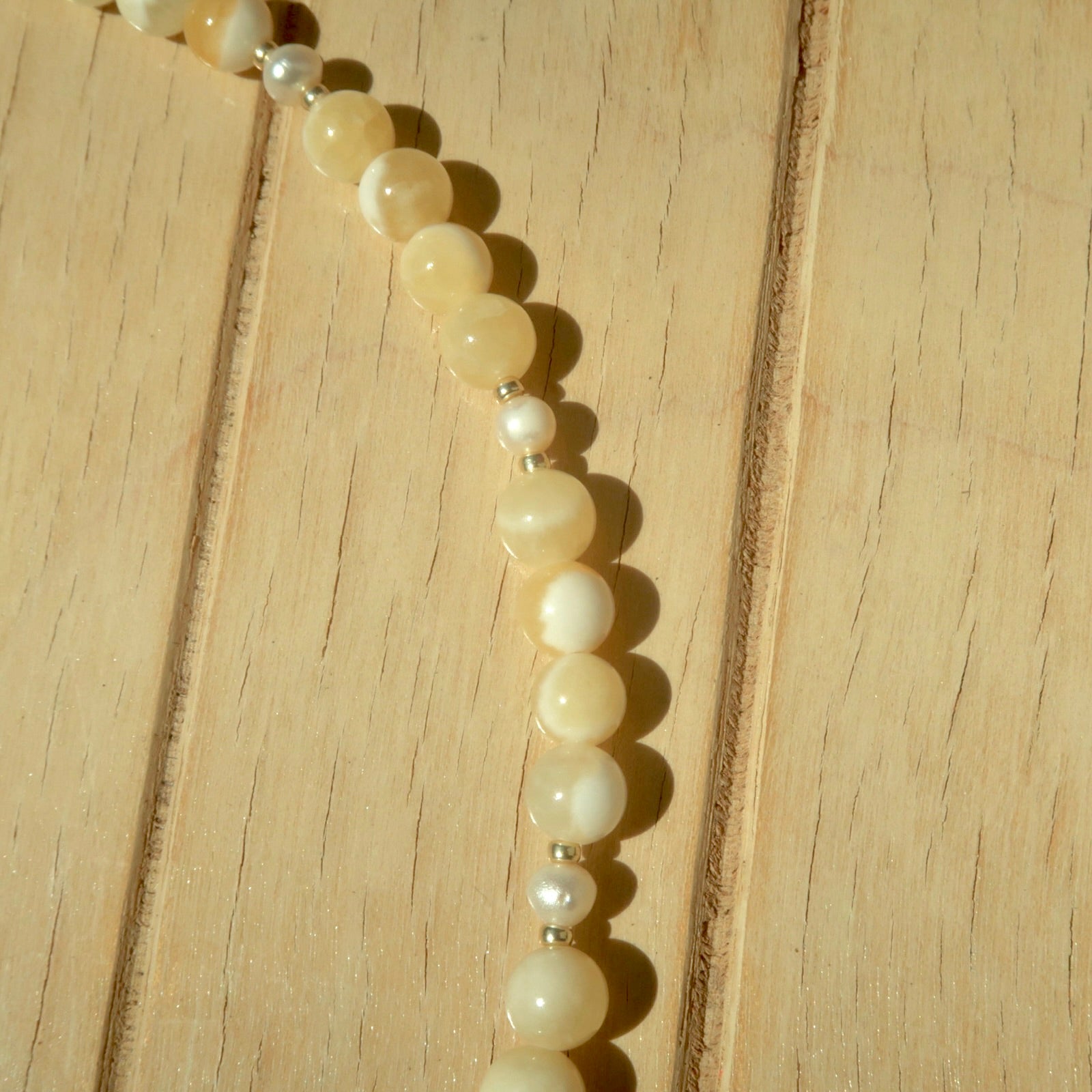 Honey Pearl - Gemstone Necklace