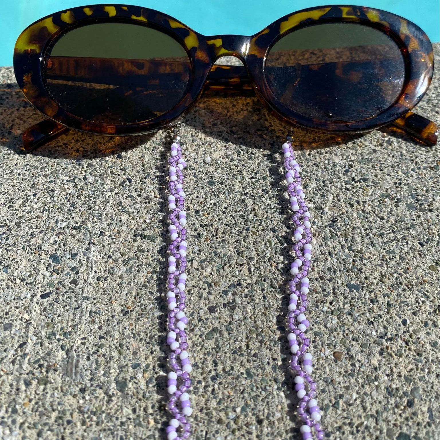 Lavender - Weaved Sunglass Strap